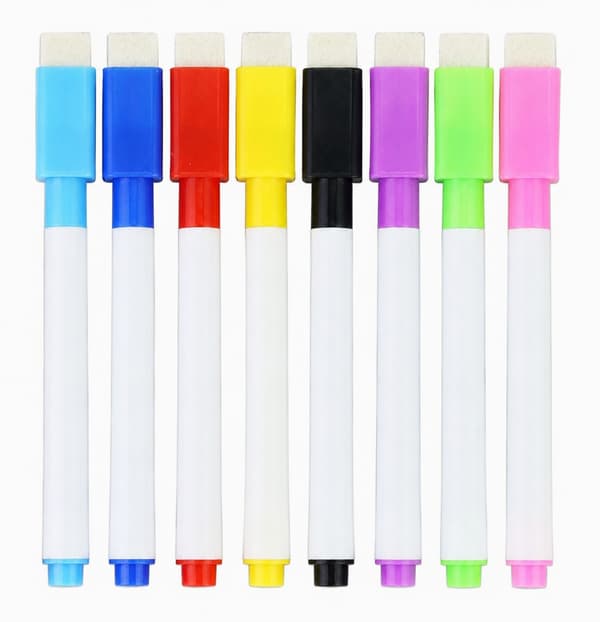 8-pack – Whiteboardpennor med sudd – Pennor