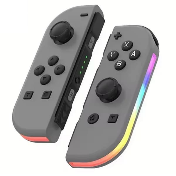 Handkontroll LED – Kompatibel med Nintendo Switch / Switch OLED Grey