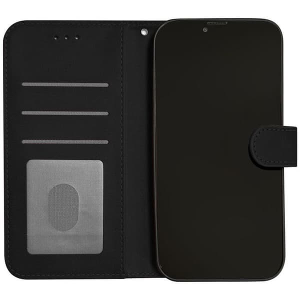 Slickfodral i svart konstläder - Kompatibel med Apple iPhone 14 Pro Max