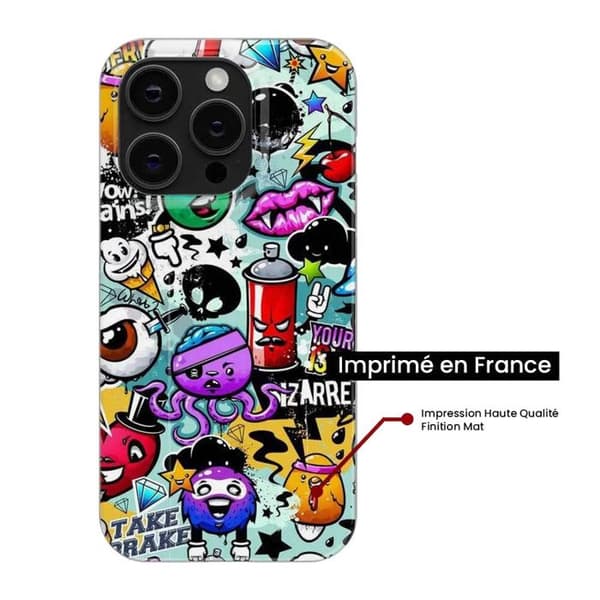 Siliconfodral - Kompatibel med Xiaomi Redmi Note 11 4G - graffitidesign 2