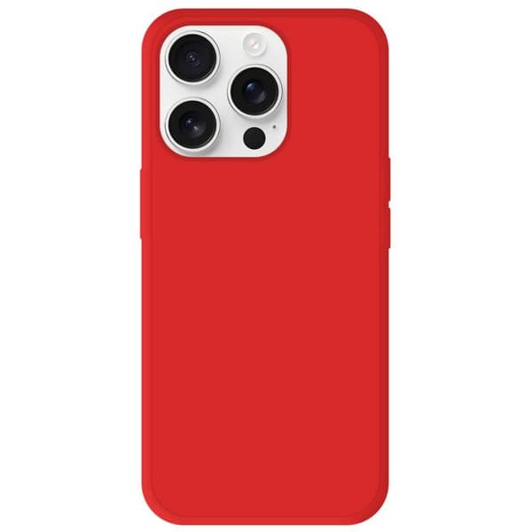 Röd silikonfodral - Kompatibel med Apple iPhone 16 Pro