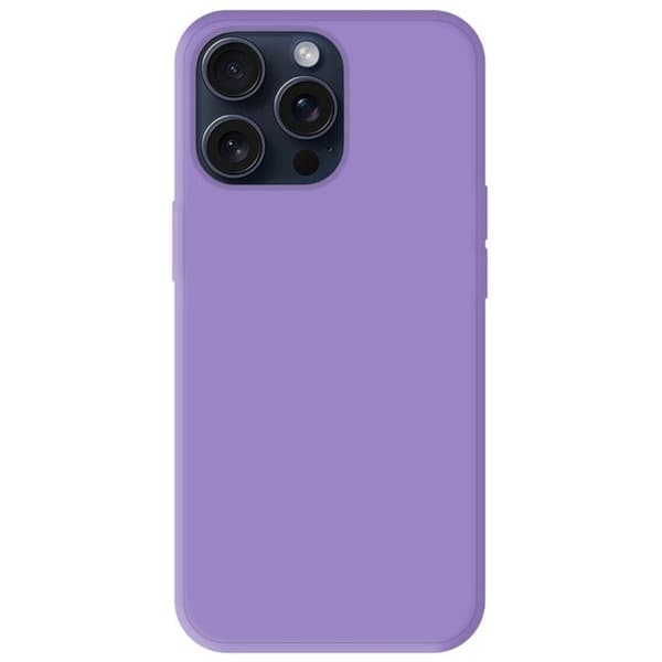 Lila silikonkåpa - Kompatibel med Apple iPhone 15 Pro Max