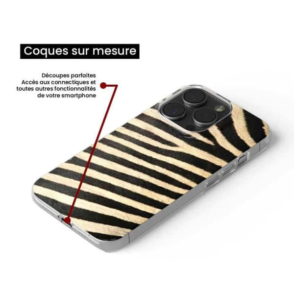 Siliconefodral - Kompatibel med Apple iPhone 13 Pro - zebra design