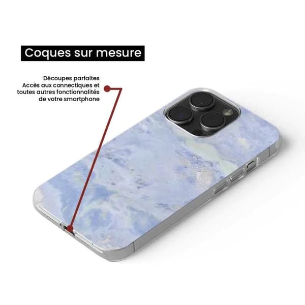 Tryckt silikonfodral som är kompatibelt med Apple iPhone 16 Plus Blue Marble