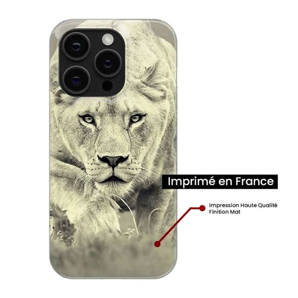 Tryckt silikonfodral som är kompatibelt med Apple iPhone 16 Plus Lioness