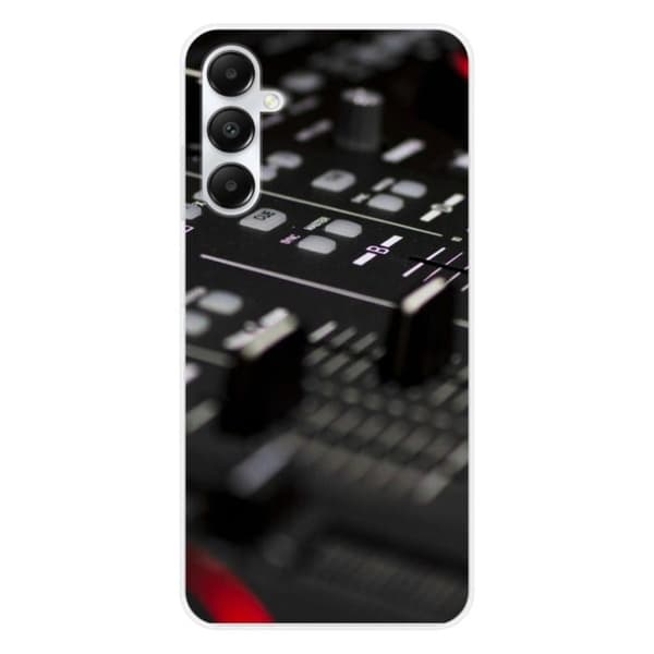 Tryckt silikonfodral som är kompatibelt med Samsung Galaxy A25 DJ Mixer