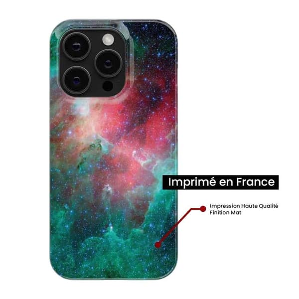 Tryckt silikonfodral som är kompatibelt med Apple iPhone 16 Plus Nebula