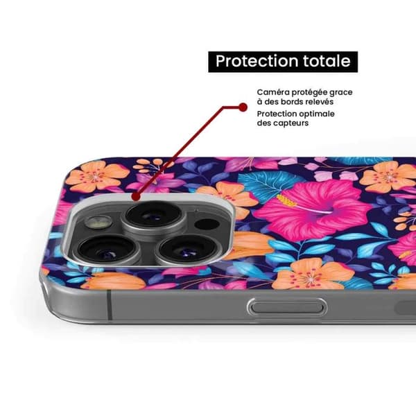 Siliconfodral med tryck kompatibel med Samsung Galaxy S23 FE Exotiska Blommor