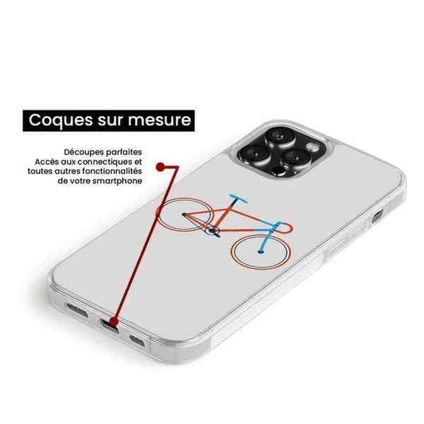 Silikonskal med förstärkt tryck kompatibel med Apple iPhone 16 Pro Cykelfärg Hipster