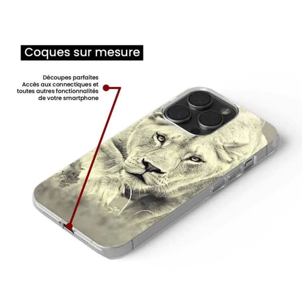 Tryckt silikonfodral som är kompatibelt med Apple iPhone 16 Plus Lioness