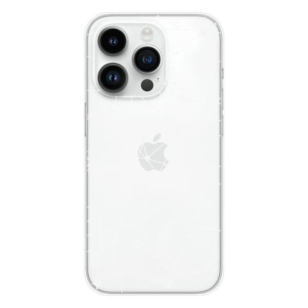 Tryckt silikonfodral som är kompatibelt med Apple iPhone 15 Pro Starry-linjer