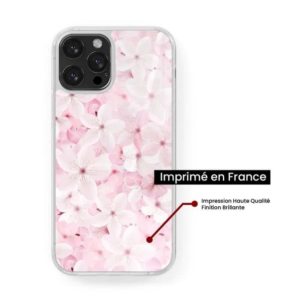 Siliconeförstärkt plånbokskompatibel Apple iPhone 15 Plus Sakura