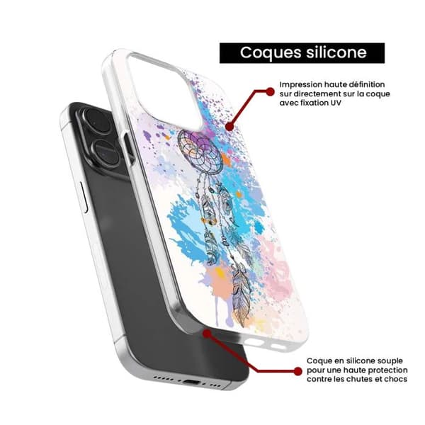 Siliconfoder - Kompatibel med Xiaomi Mi 12 Lite - design drömfångare färg