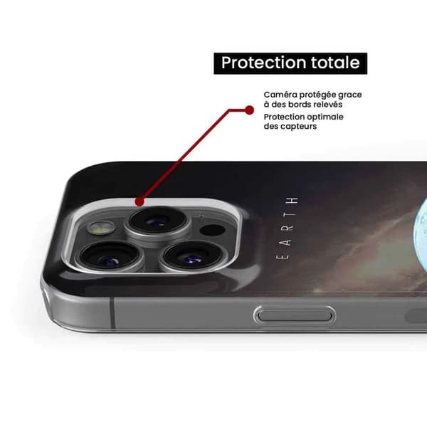 Tryckt silikonfodral som är kompatibelt med Apple iPhone 16 Plus Earth