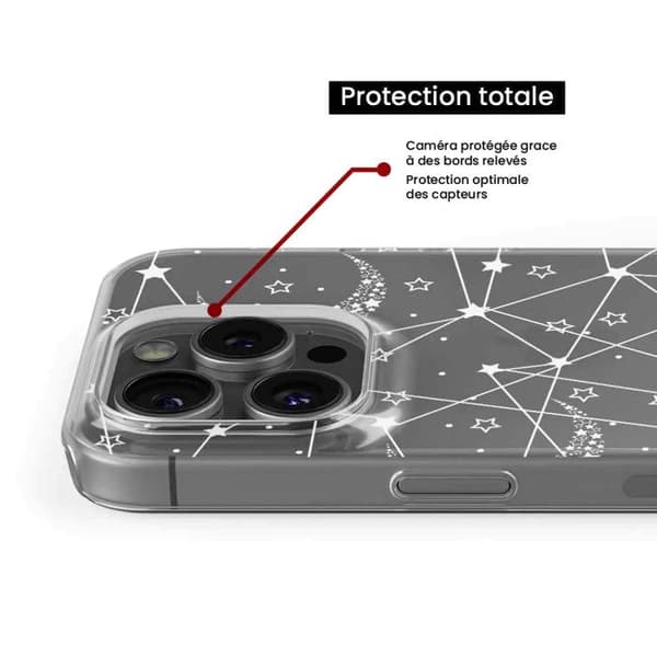 Tryckt silikonfodral som är kompatibelt med Apple iPhone 16 Starry linjer