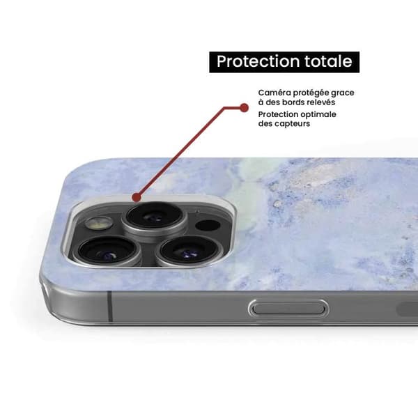 Tryckt silikonfodral som är kompatibelt med Apple iPhone 16 Plus Blue Marble