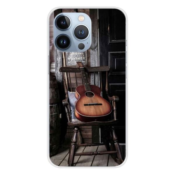Siliconefodral - Kompatibel med Apple iPhone 13 Pro - gitardesign