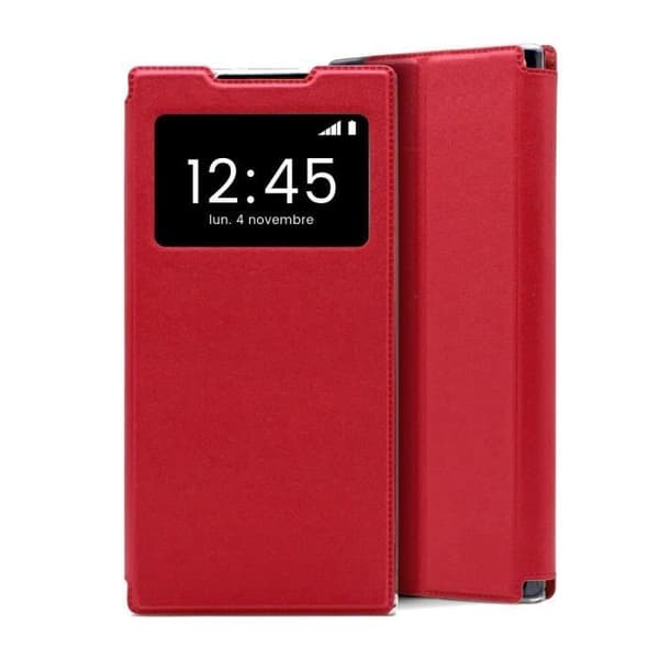 Red Folio Case kompatibelt med Xiaomi Mi Note 10 Lite