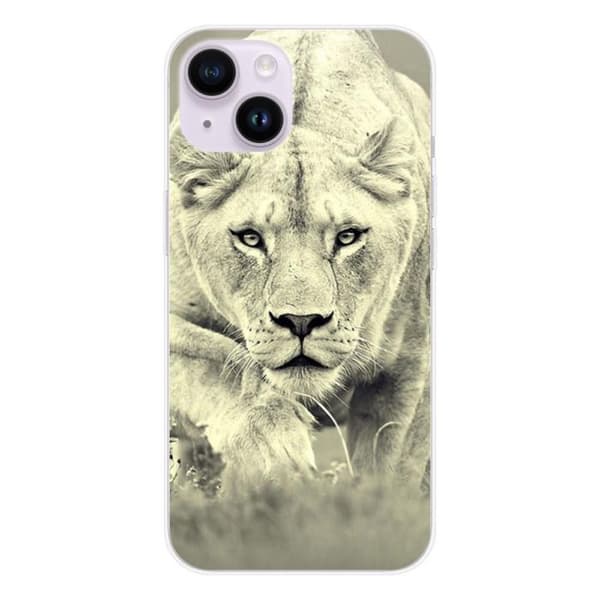 Siliconefodral - Kompatibel med Apple iPhone 14 - lejon design