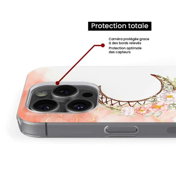 Siliconfodral - Kompatibel med Apple iPhone 14 Plus - design drömfångare måne