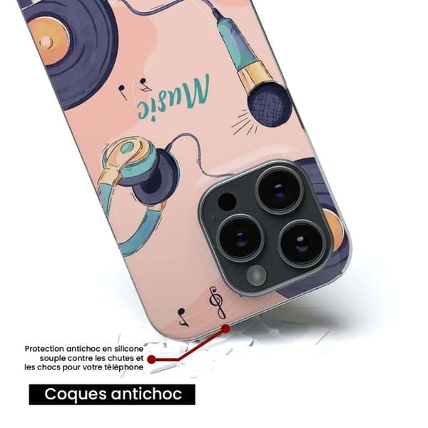 Silicone case with print - 1001 cases - Apple iPhone 14 - Multicolor - Semi-rigid - Optimal protection
