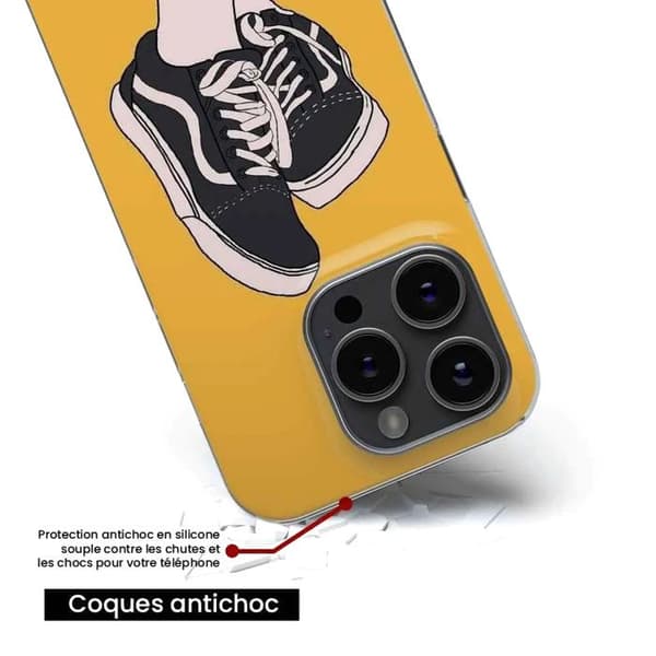 Siliconfodral - Kompatibel med Apple iPhone 14 Pro - sneakersdesign