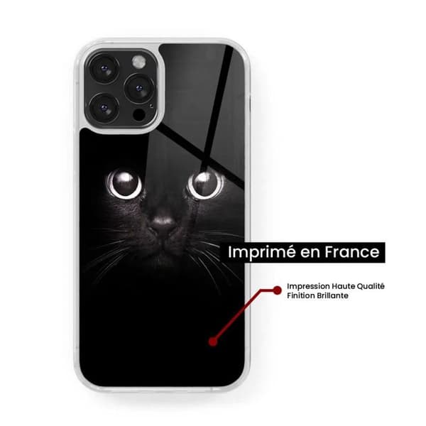 Siliconförstärkt tryckskal kompatibel med Apple iPhone 15 Plus Kattöga
