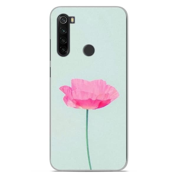 Silikonfodral till Xiaomi Redmi Note 8T - Rosa blomma