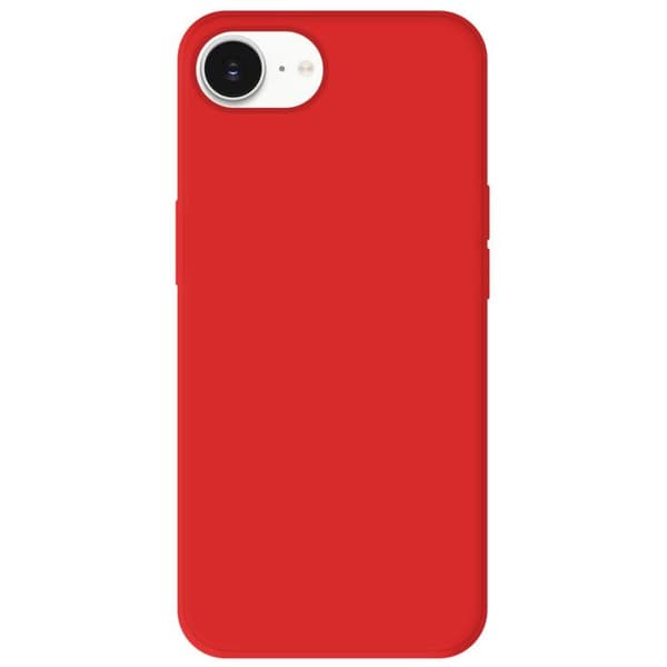 Röd silikonfodral - Kompatibel med Apple iPhone 16e