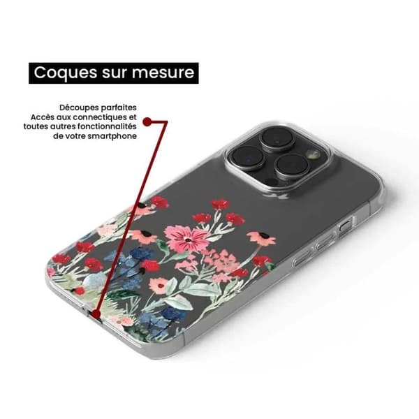 Siliconfodral - Kompatibel med Apple iPhone 14 - design vår med blommor