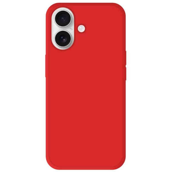 Röd silikoncase - Kompatibel med Apple iPhone 16