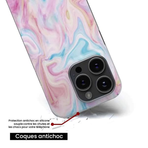 Tryckt silikonfodral som är kompatibelt med Apple iPhone 14 Plus Soap