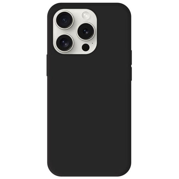 Svart silikonfodral - Kompatibel med Apple iPhone 15 Pro