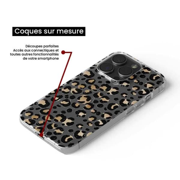 Tryckt silikonfodral som är kompatibelt med Xiaomi Redmi Note 13 Pro 4G Leopard