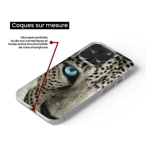 Siliconfodral - Kompatibel med Apple iPhone 13 - design med leopardöga