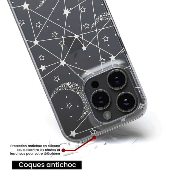 Tryckt silikonfodral kompatibelt Xiaomi Redmi Note 13 Pro Plus 5G Starry Lines