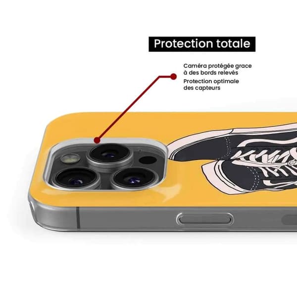 Tryckt silikonfodral som är kompatibelt med Apple iPhone 15 Plus sneakers