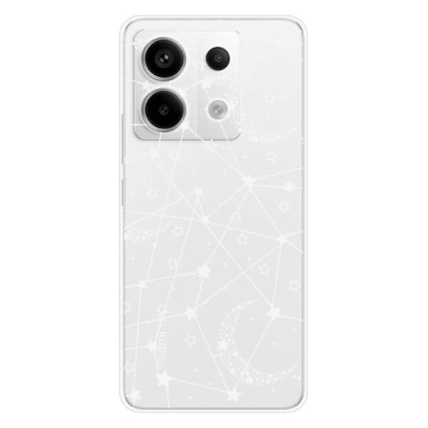Tryckt silikonfodral som är kompatibelt med Xiaomi Redmi Note 13 Pro 5G Starry-linjer
