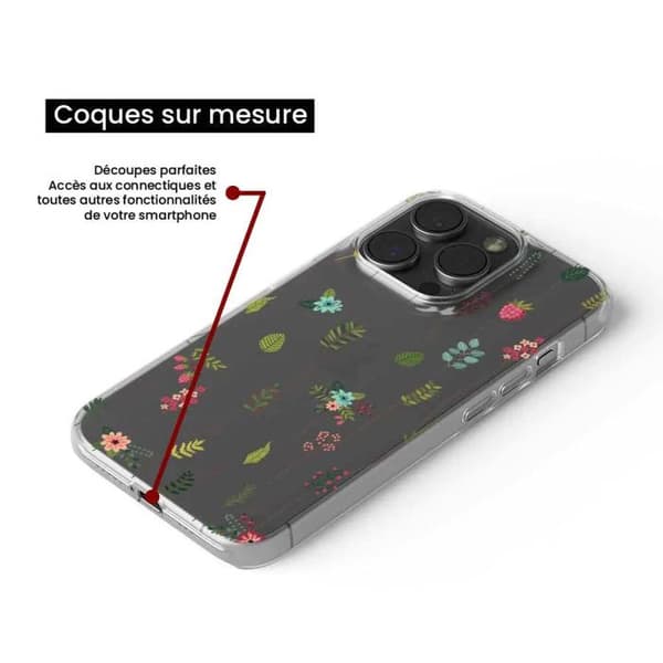 Siliconfodral med tryck kompatibel med Xiaomi Redmi Note 12 Pro Plus Blommönster