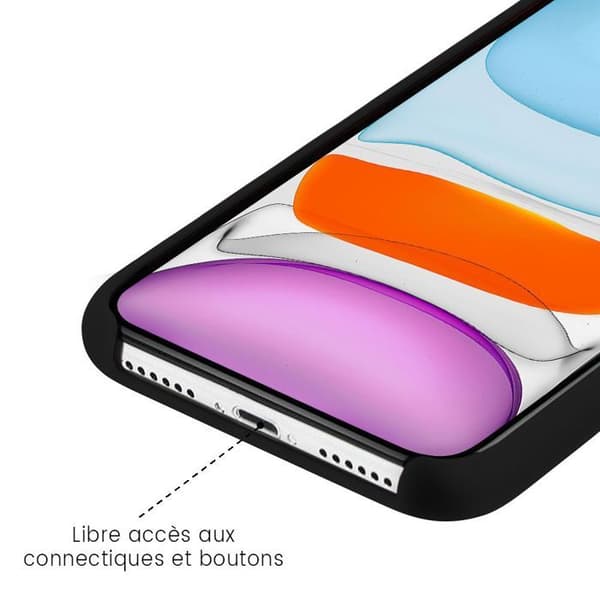 Silicone Coque Soft Touch - Kompatibel med Apple iPhone 13 Pro - svart