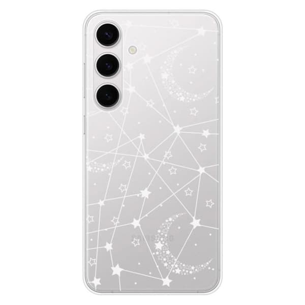Tryckt silikonfodral som är kompatibelt med Samsung Galaxy S24 FE Starry linjer