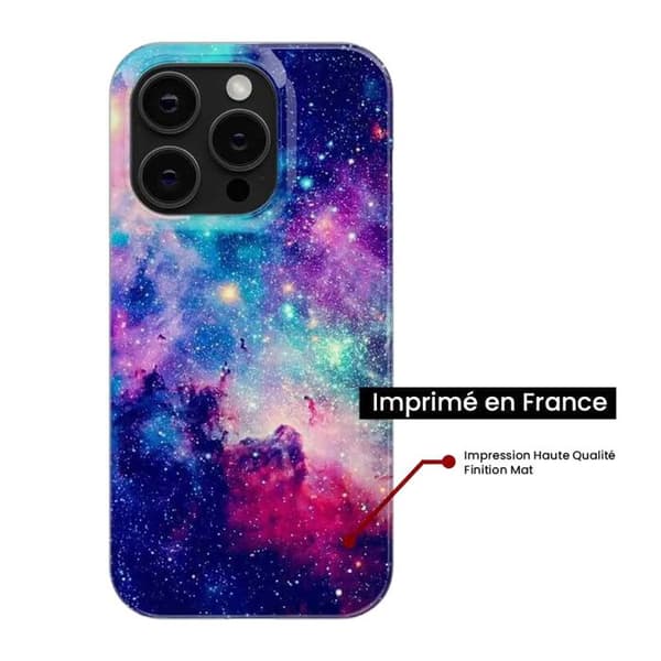Tryckt silikonfodral som är kompatibelt med Apple iPhone 16 Plus Galaxy Blue