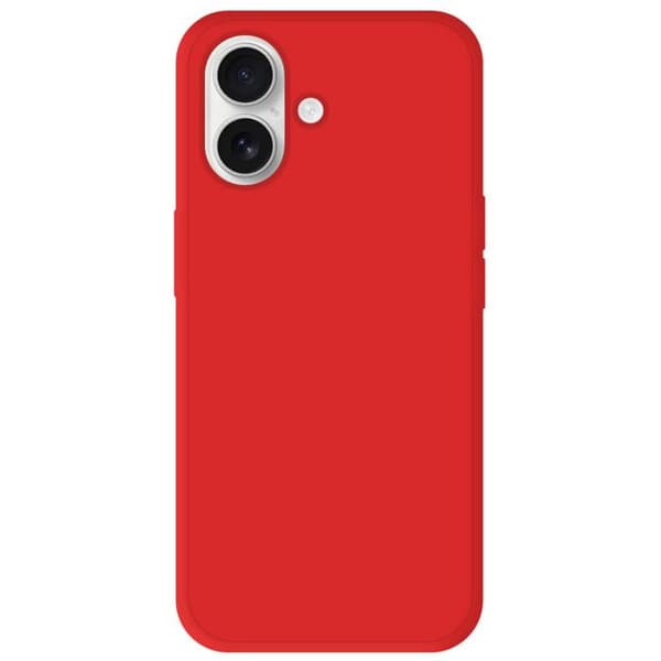 Röd silikonfodral - Kompatibel med Apple iPhone 16 Plus