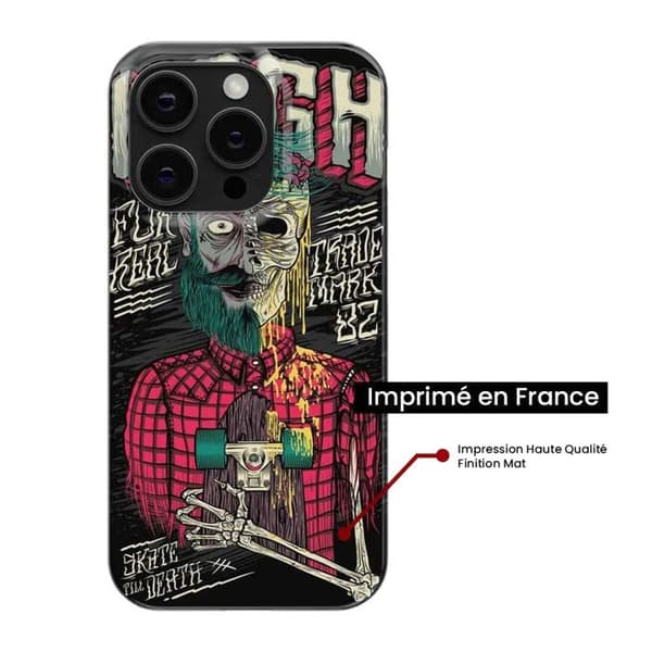 Tryckt silikonfodral kompatibelt Xiaomi Redmi Note 12 Pro Plus Skull Urgh