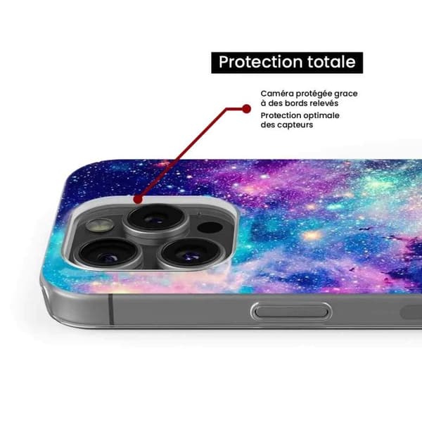 Tryckt silikonfodral som är kompatibelt med Apple iPhone 16 Plus Galaxy Blue
