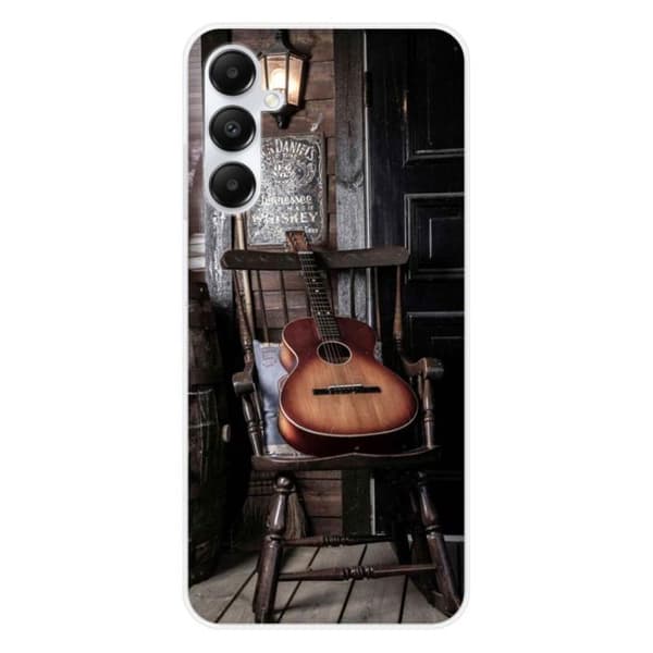 Tryckt silikonfodral som är kompatibelt med Samsung Galaxy A05S gitarr
