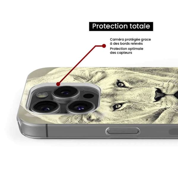 Tryckt silikonfodral som är kompatibelt med Apple iPhone 16 Plus Lioness