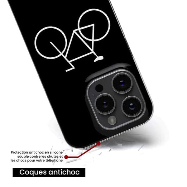 Siliconfodral - Kompatibel med Apple iPhone 14 Plus - design cykel hipster