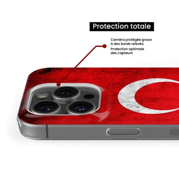 Tryckt silikonfodral kompatibelt Apple iPhone 16 Plus Türkiye Flag