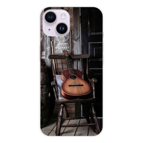 Siliconfodral - Kompatibel med Apple iPhone 14 - gitardesign